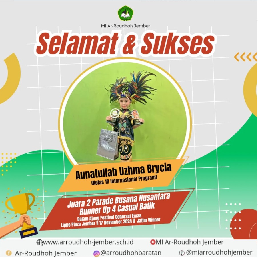 Aunatullah Uzhma Brycia Raih Dua Prestasi pada Festival Generasi Emas