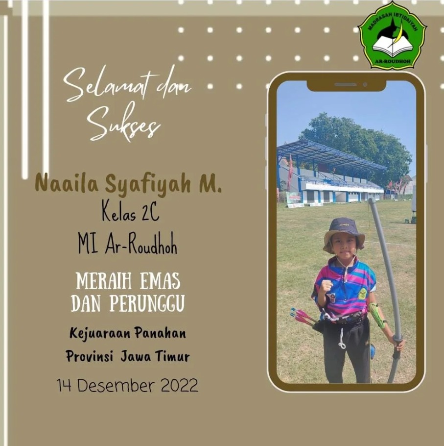 Naaila Raih Prestasi Gemilang pada Kejuaraan Panahan Provinsi Jawa Timur di Ponorogo