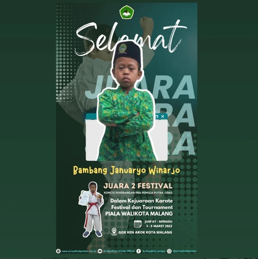 Bambang Januaryo Winarjo Raih Juara 2 Kejuaraan Karate Piala Walikota Malang 2023